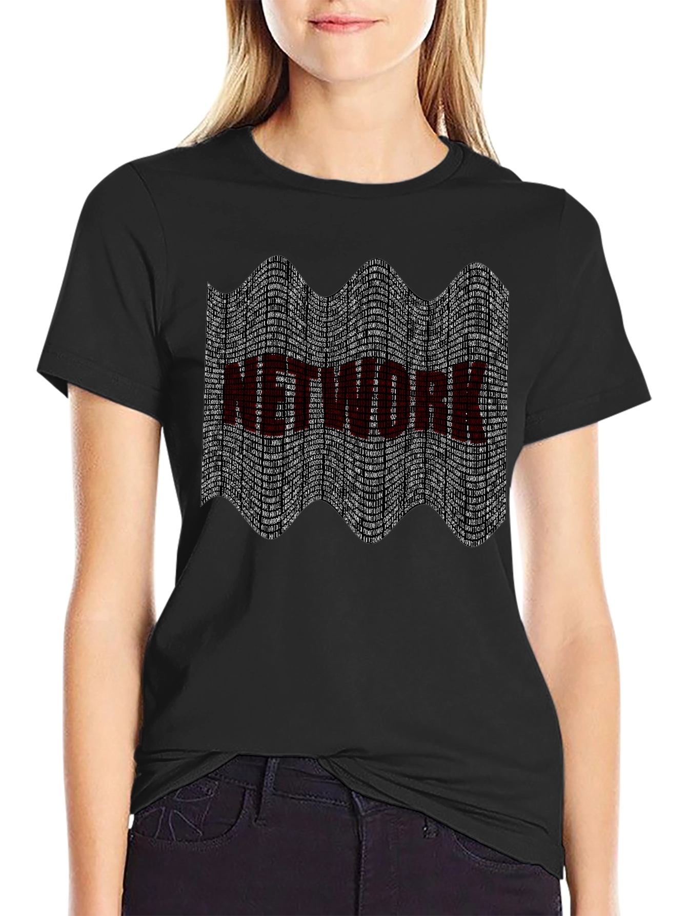 Network Graphic Tee - Black Tech Shirt