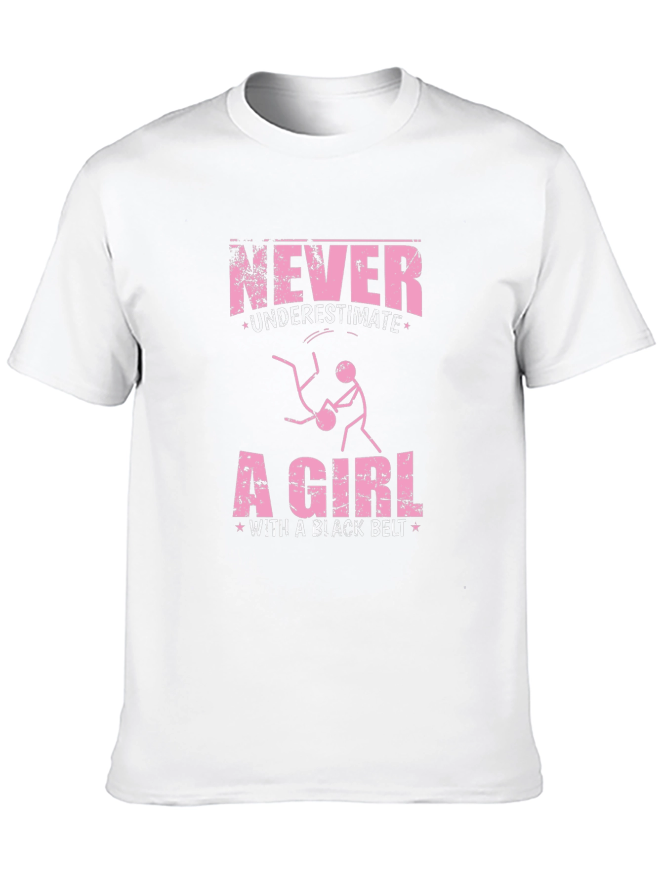 Never Underestimate a Girl With a Black Belt T-Shirt