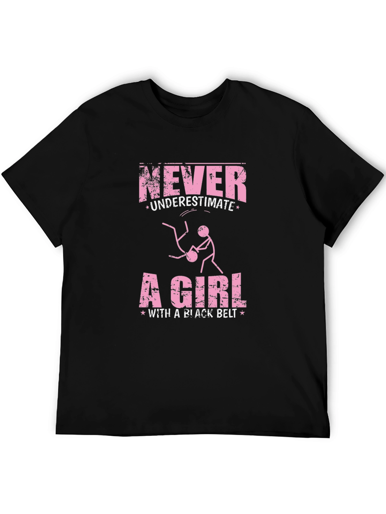 Never Underestimate a Girl With a Black Belt T-Shirt