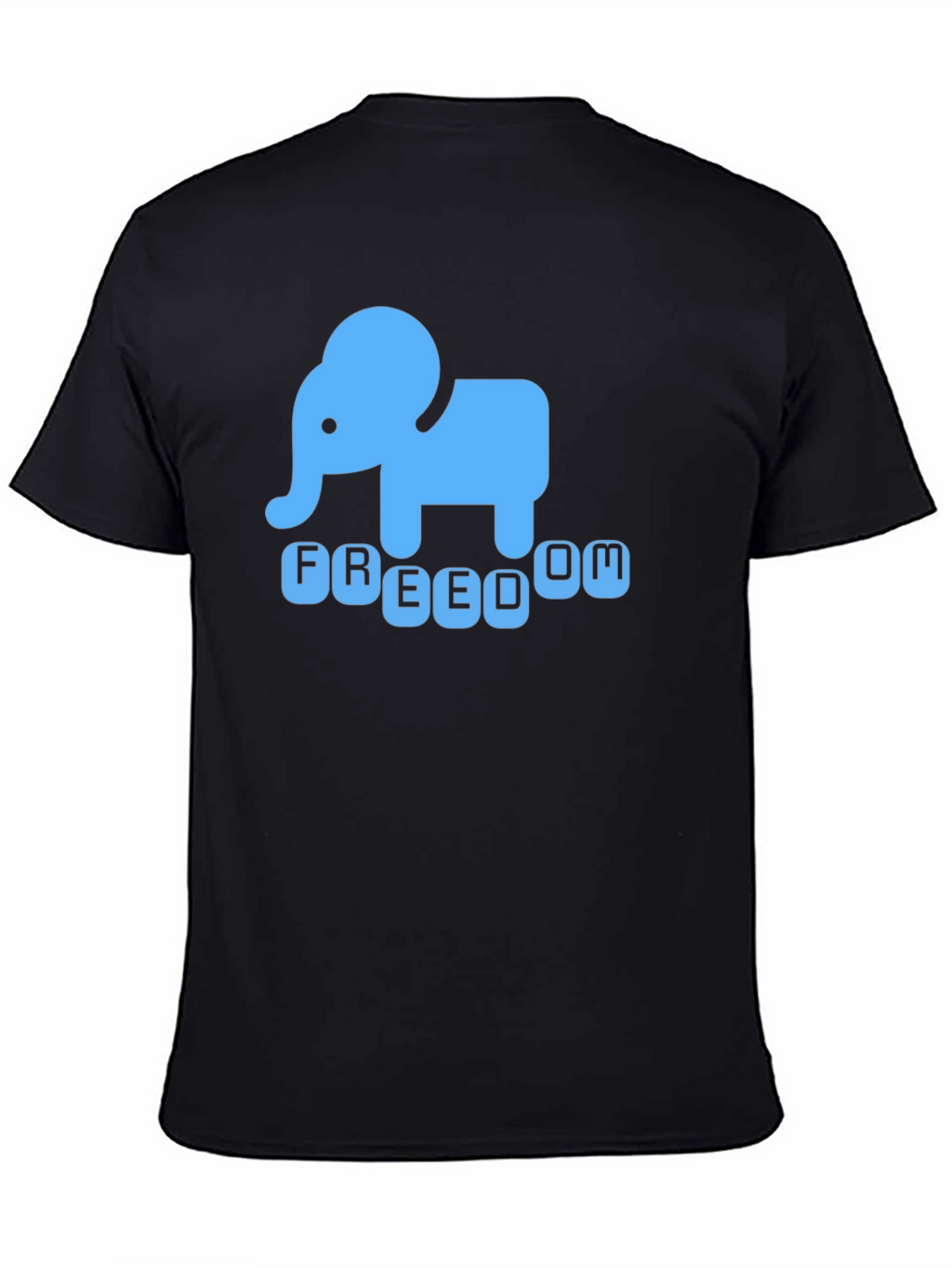 Freedom Elephant Graphic Tee - Black