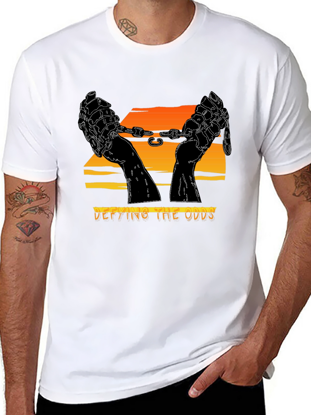 Defying the Odds Graphic Tee - Freedom & Strength