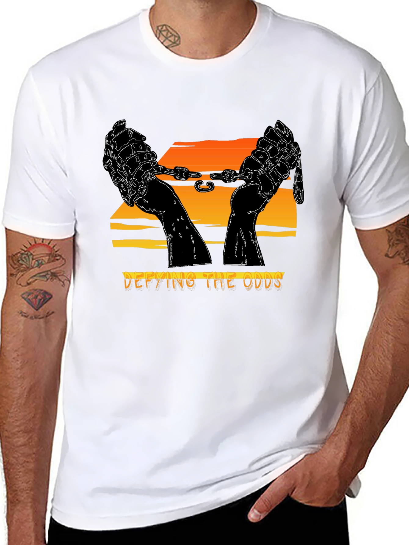 Defying the Odds Graphic Tee - Freedom & Strength