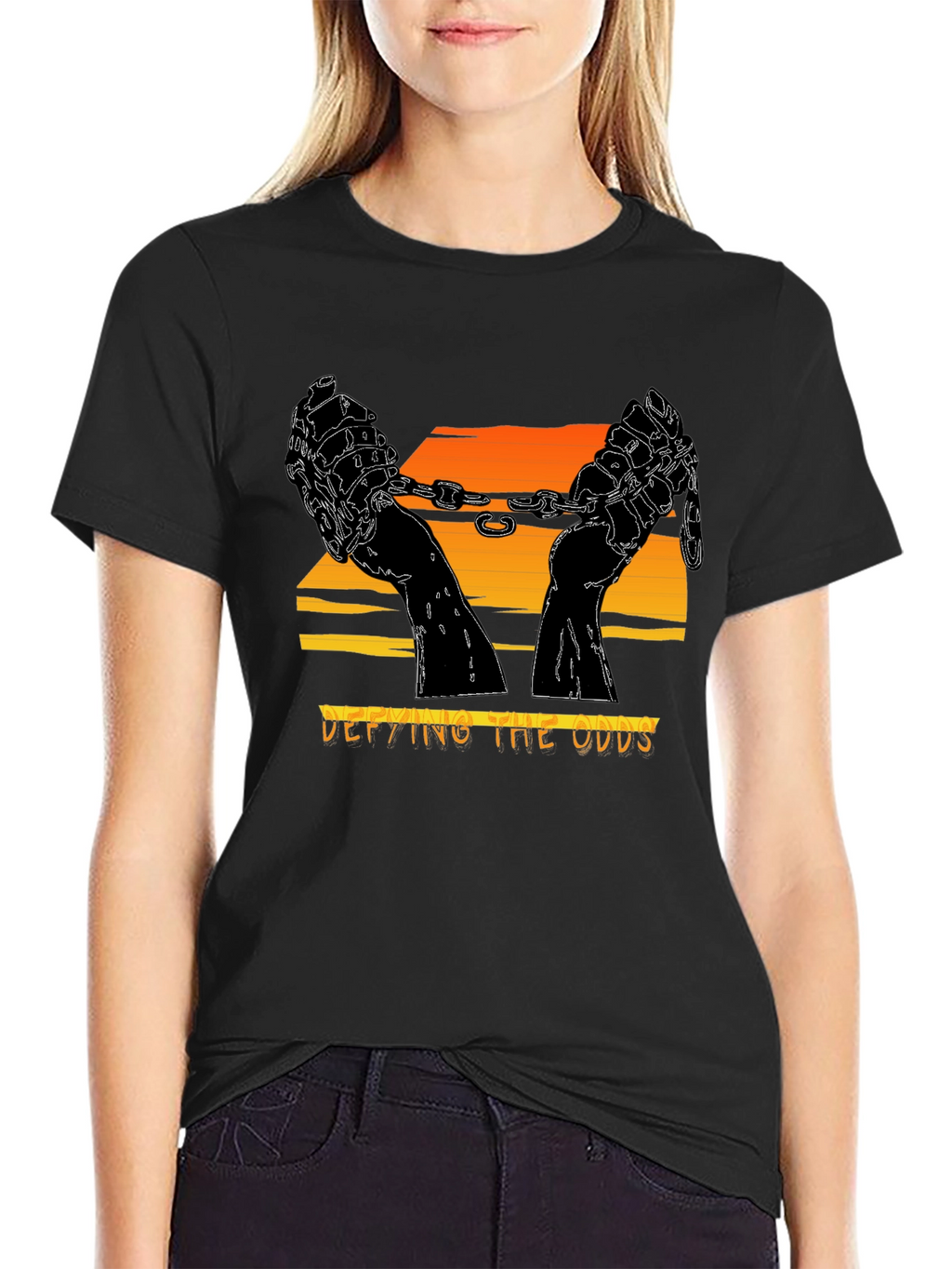 Defying the Odds Graphic Tee - Freedom & Strength