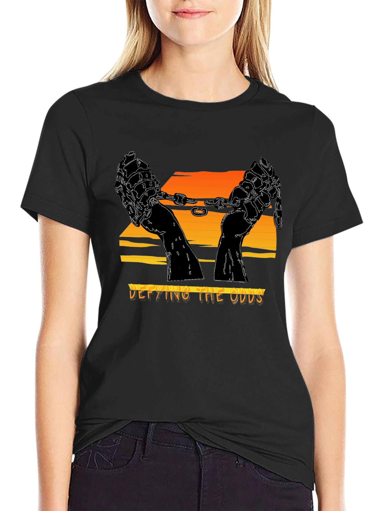 Defying the Odds Graphic Tee - Freedom & Strength