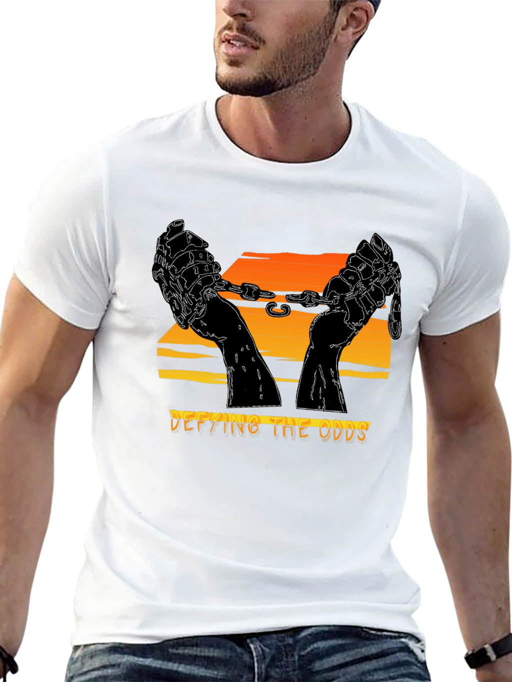 Defying the Odds Graphic Tee - Freedom & Strength
