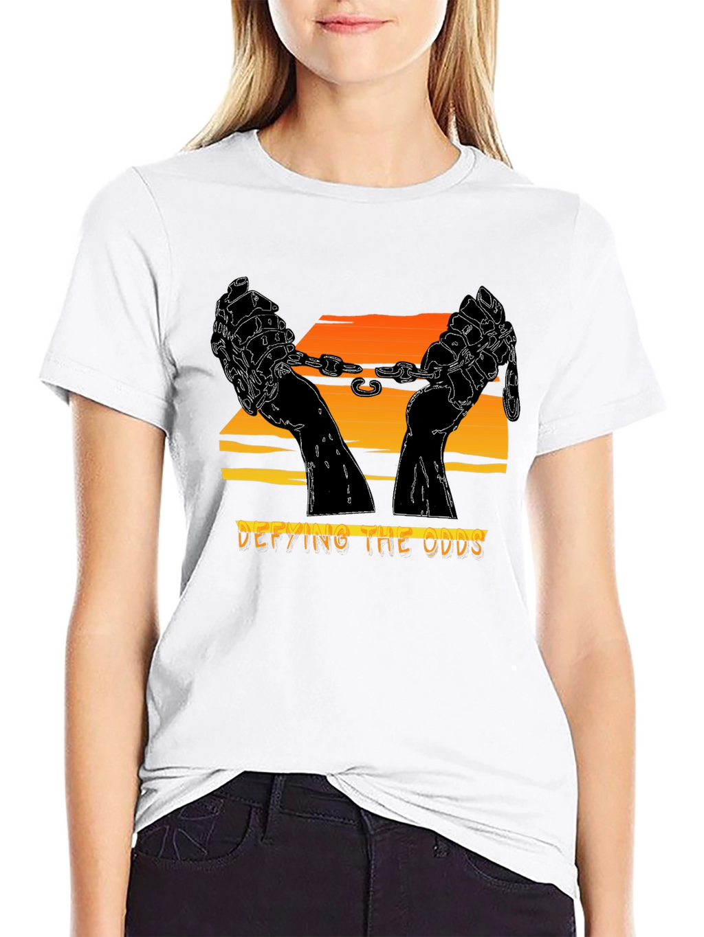 Defying the Odds Graphic Tee - Freedom & Strength
