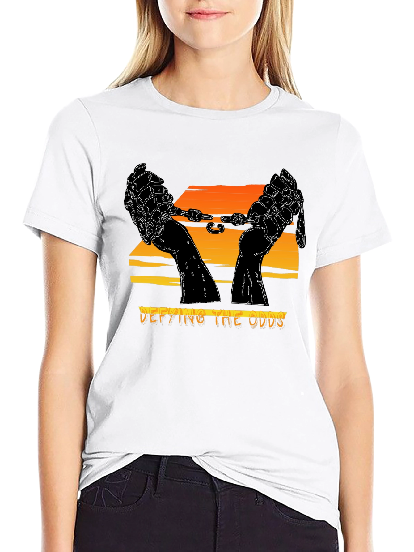Defying the Odds Graphic Tee - Freedom & Strength