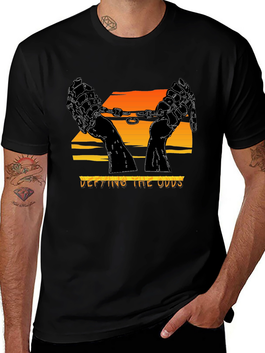 Defying the Odds Graphic Tee - Freedom & Strength