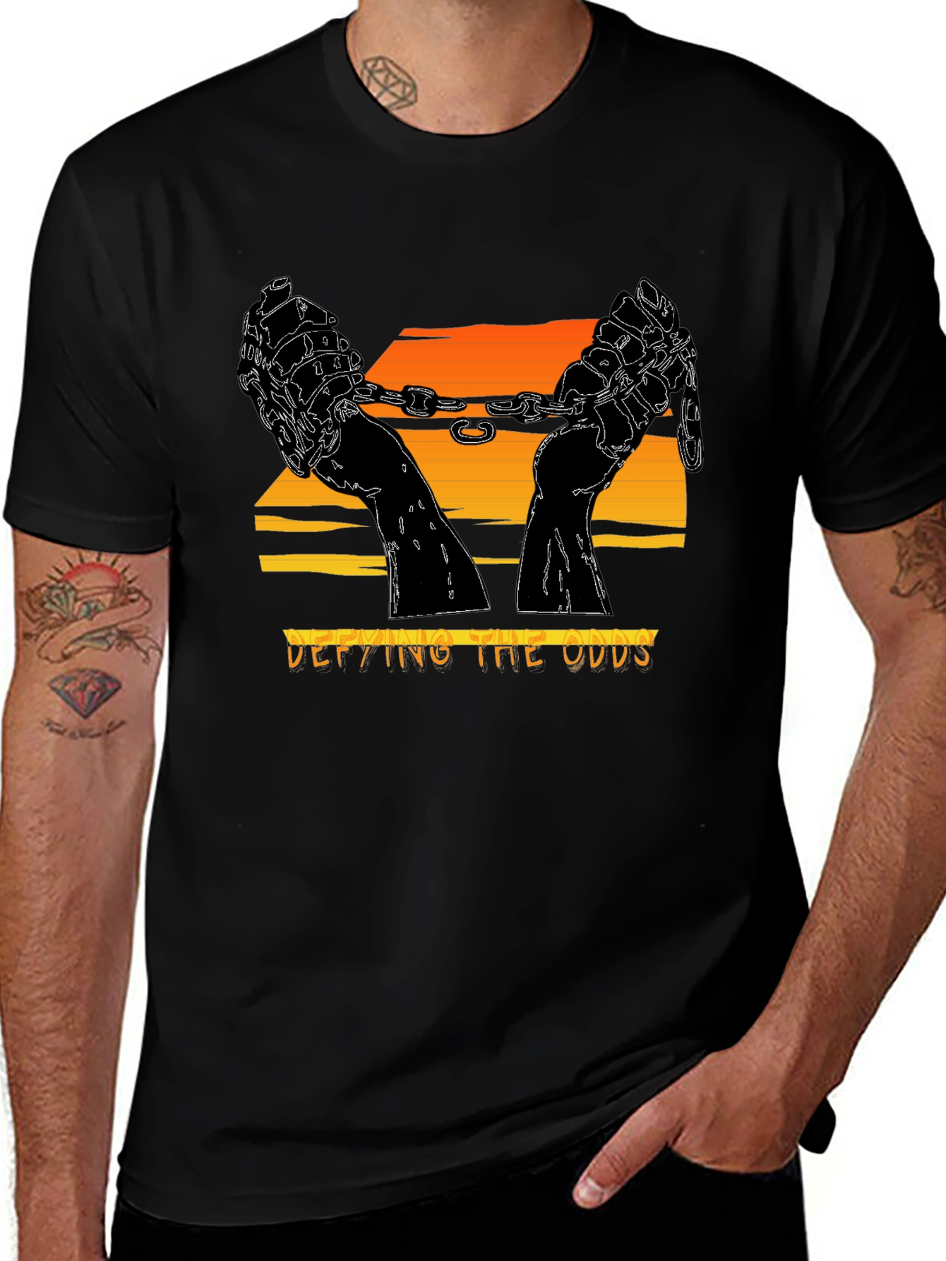 Defying the Odds Graphic Tee - Freedom & Strength