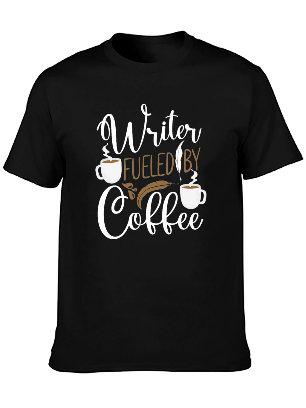 Writer Fueled By Coffee Graphic T-Shirt