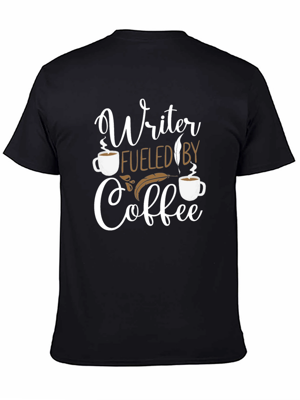 Writer Fueled By Coffee Graphic T-Shirt