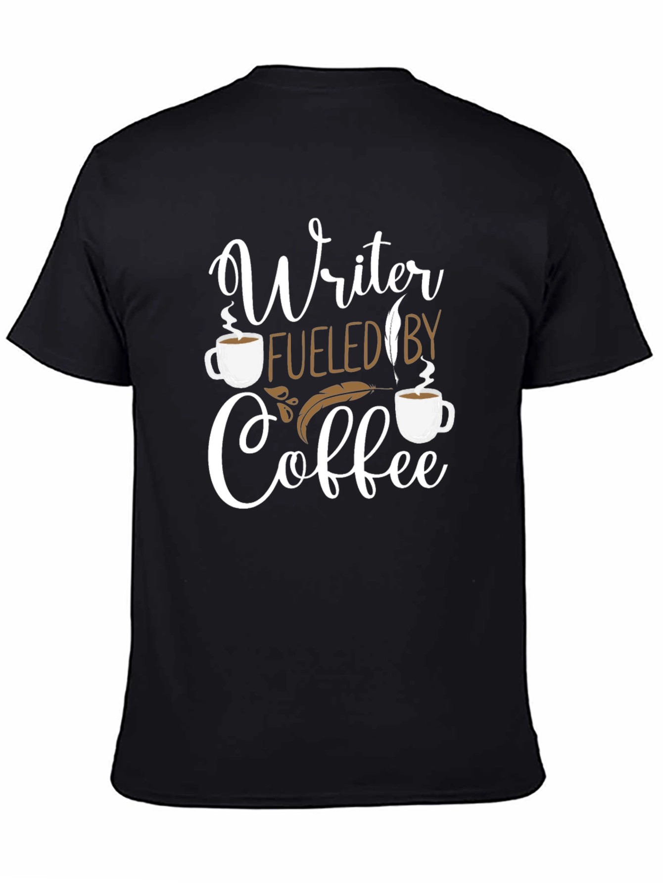 Writer Fueled By Coffee Graphic T-Shirt