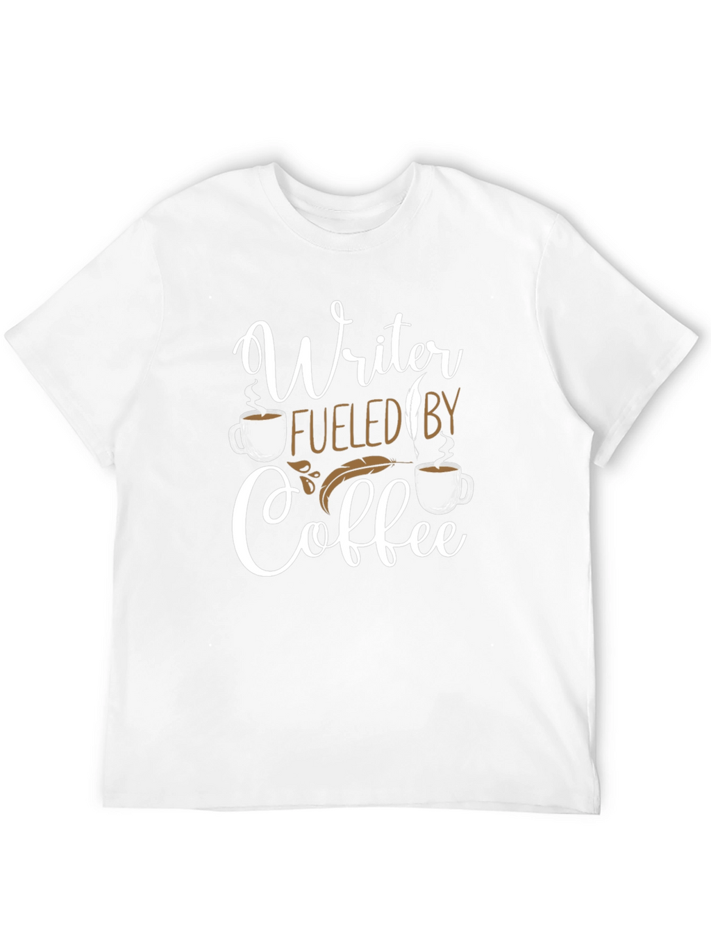 Writer Fueled By Coffee Graphic T-Shirt