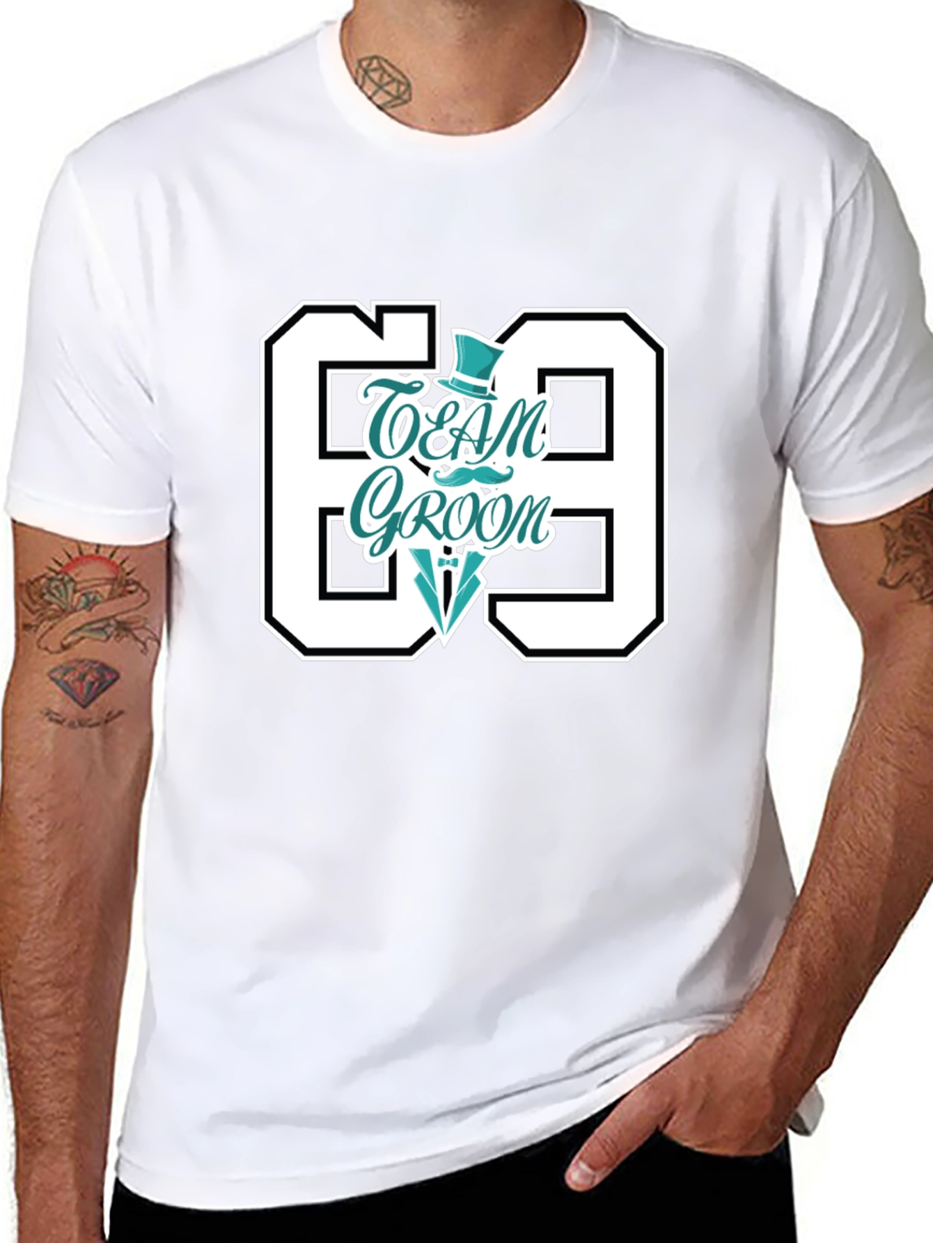 Team Groom 69 T-Shirt: Party & Wedding Tee