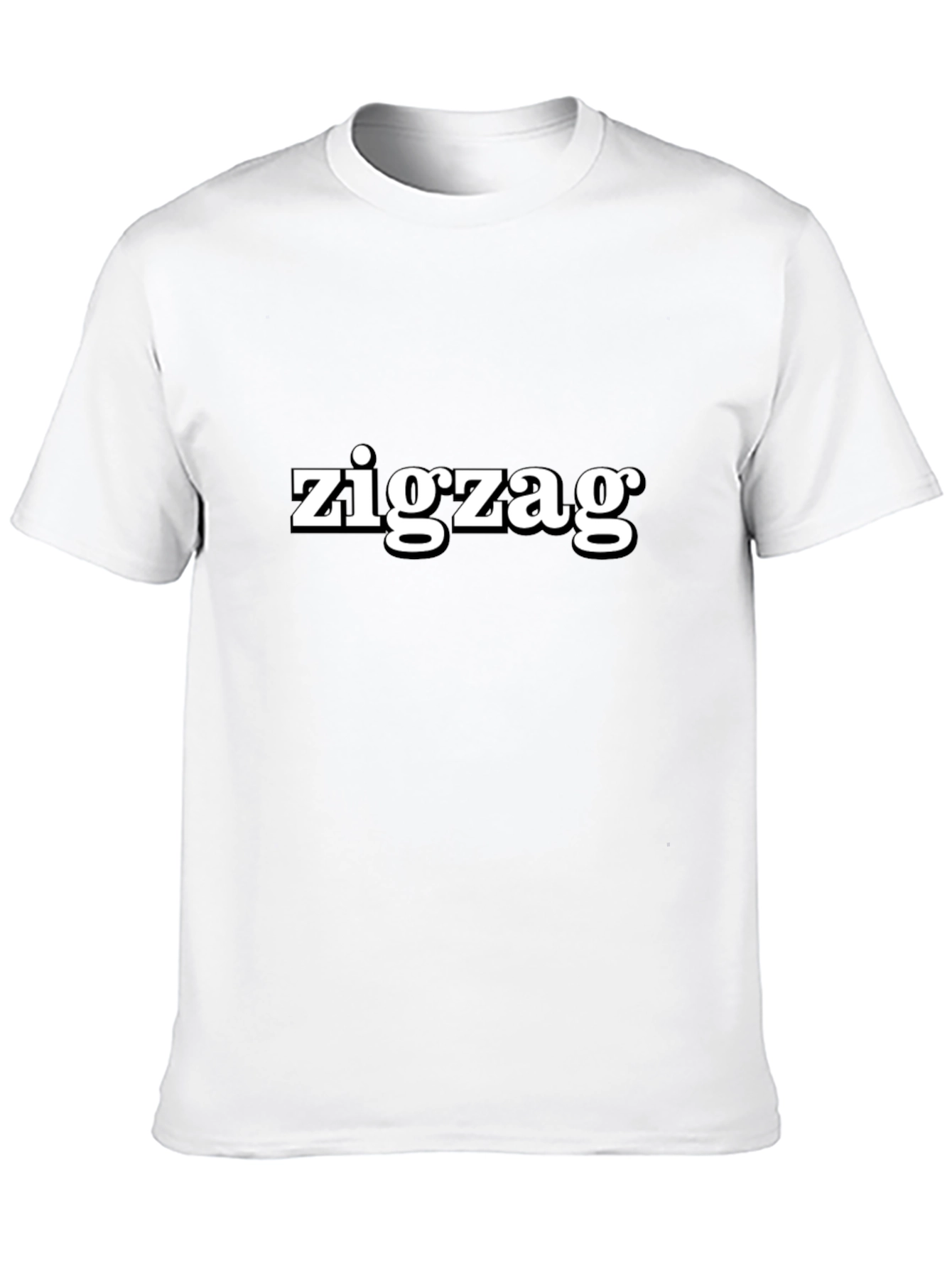 Zigzag Graphic Tee - Stylish Comfort