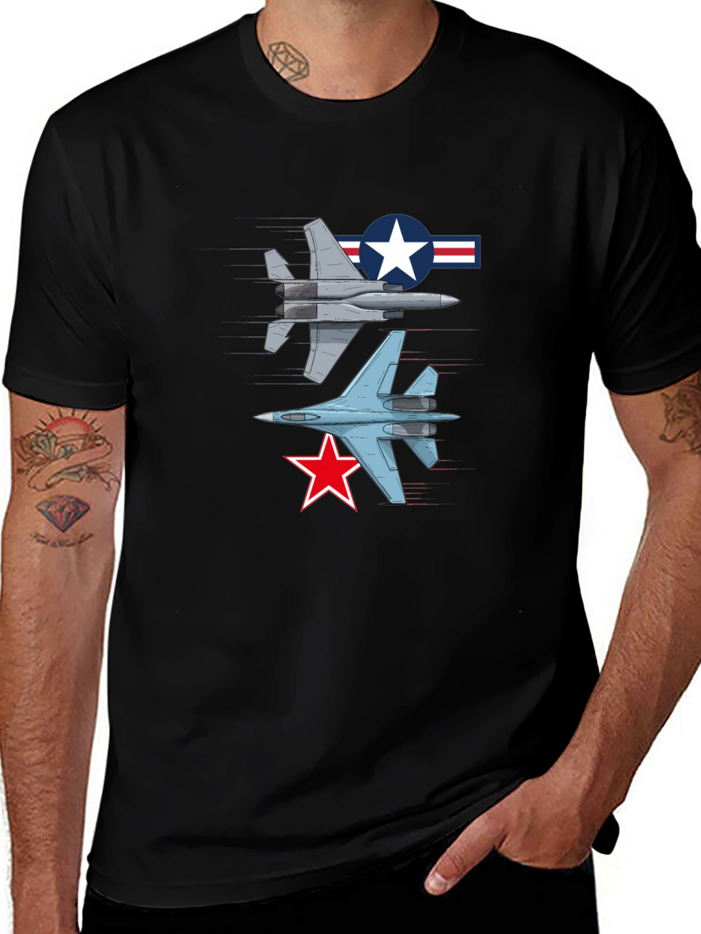 Jet Fighter Graphic T-Shirt