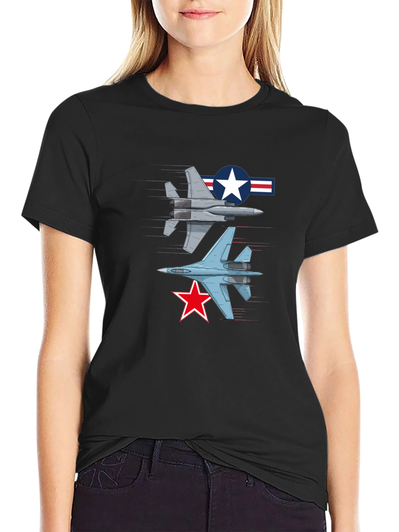 Jet Fighter Graphic T-Shirt