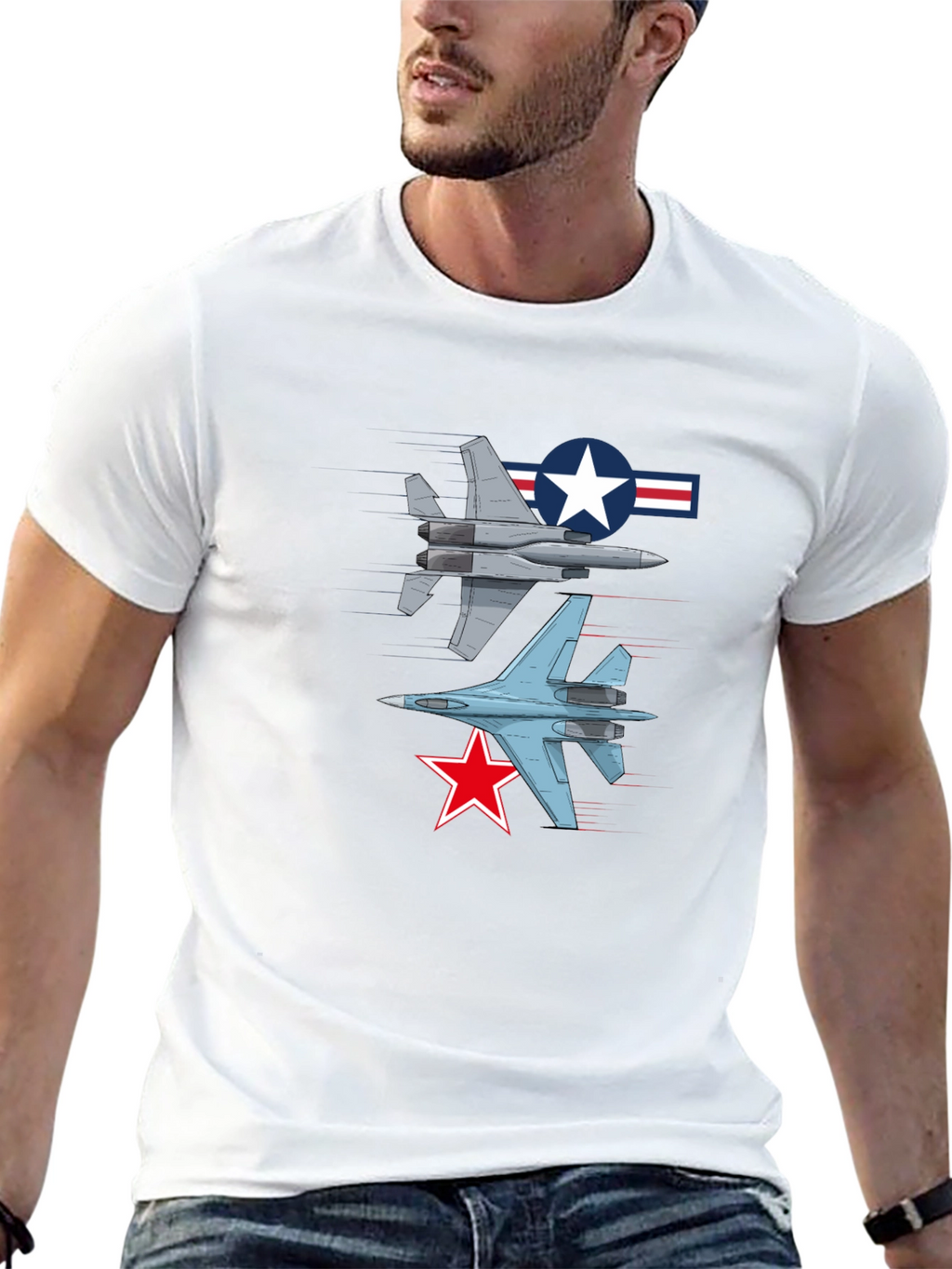 Jet Fighter Graphic T-Shirt