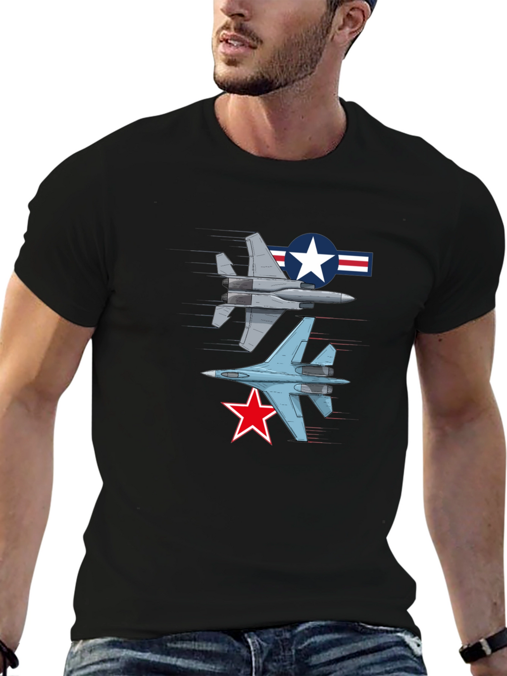 Jet Fighter Graphic T-Shirt