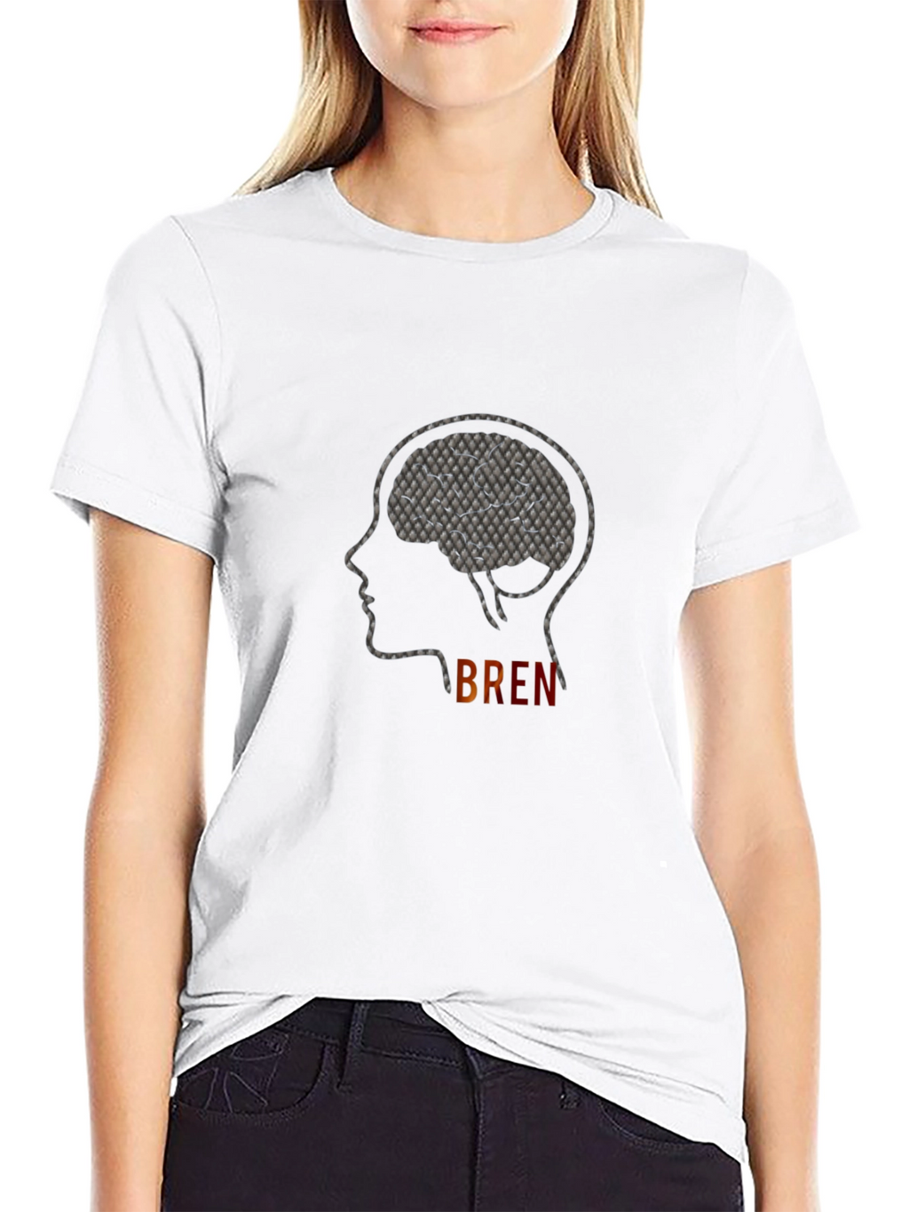 Brain Graphic Tee - Smart Thinking T-Shirt