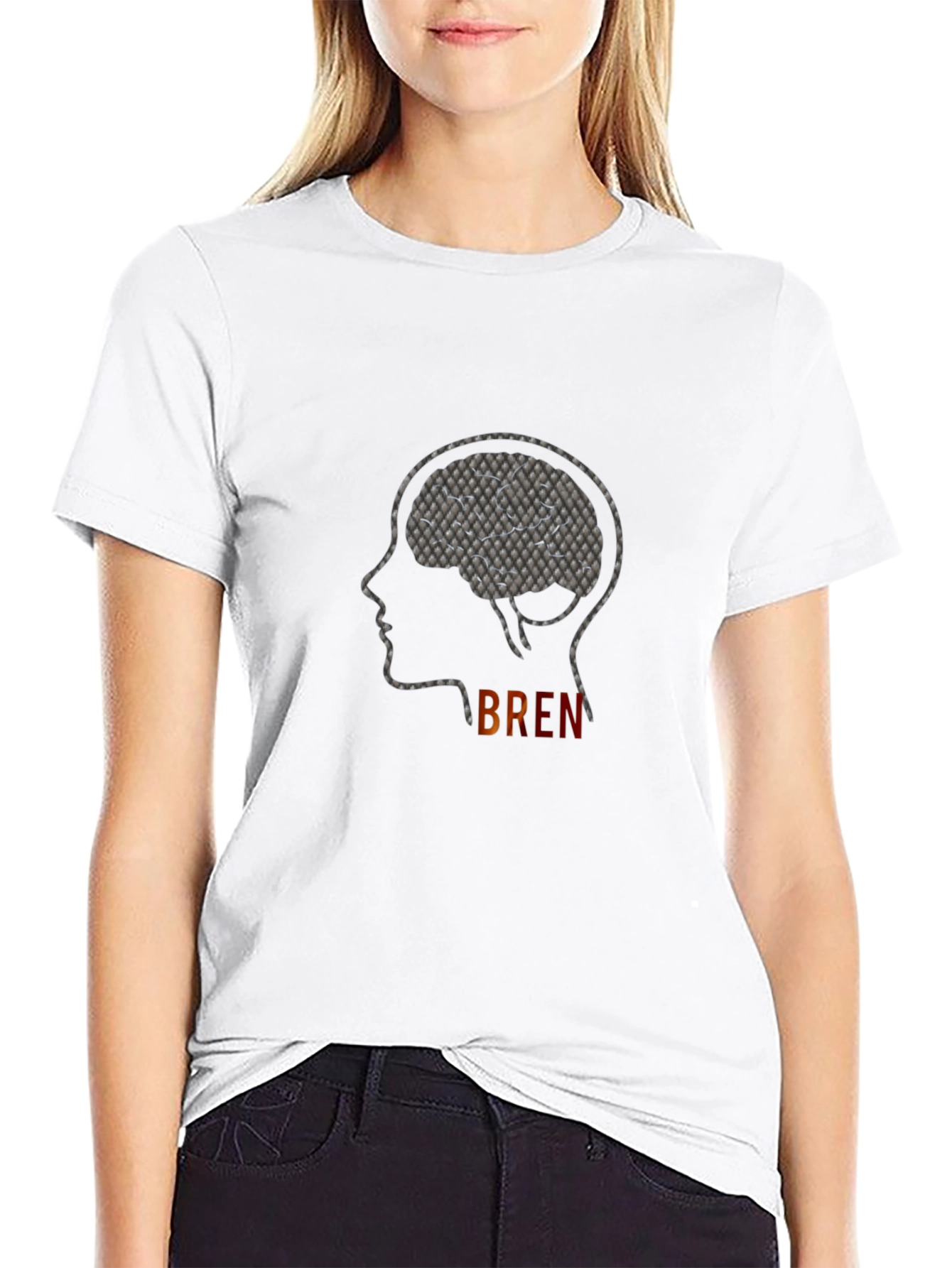 Brain Graphic Tee - Smart Thinking T-Shirt