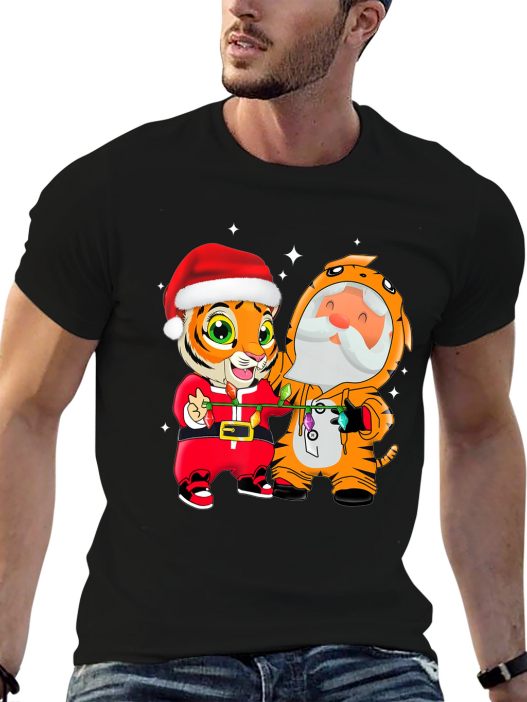 Festive Tiger Graphic Tee