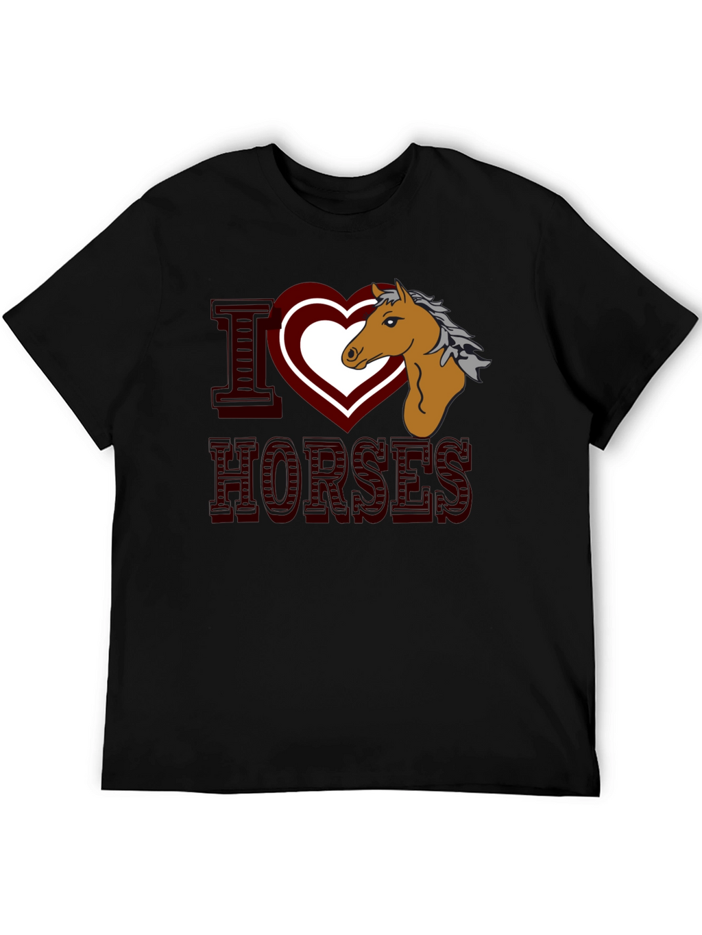 I Heart Horses Graphic T-Shirt