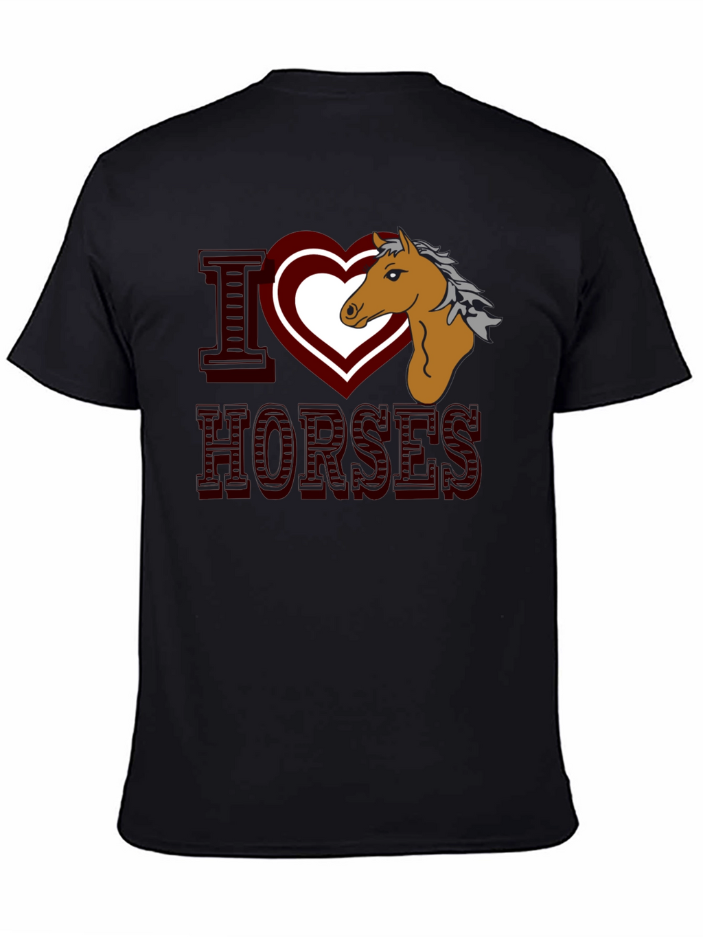 I Heart Horses Graphic T-Shirt