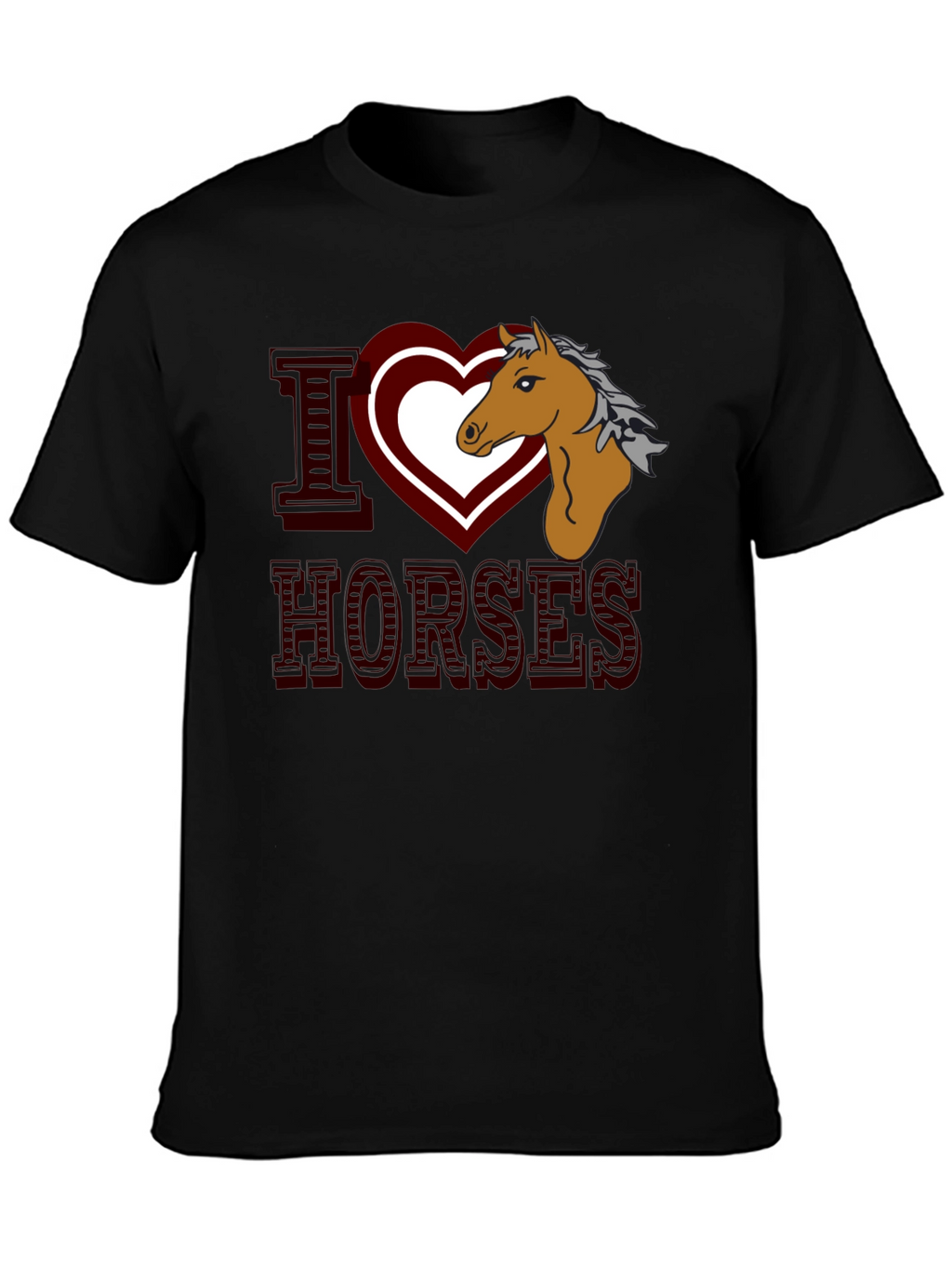I Heart Horses Graphic T-Shirt