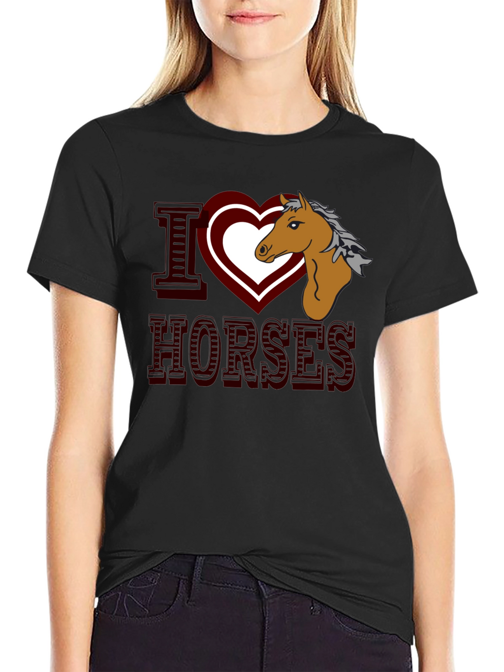 I Heart Horses Graphic T-Shirt