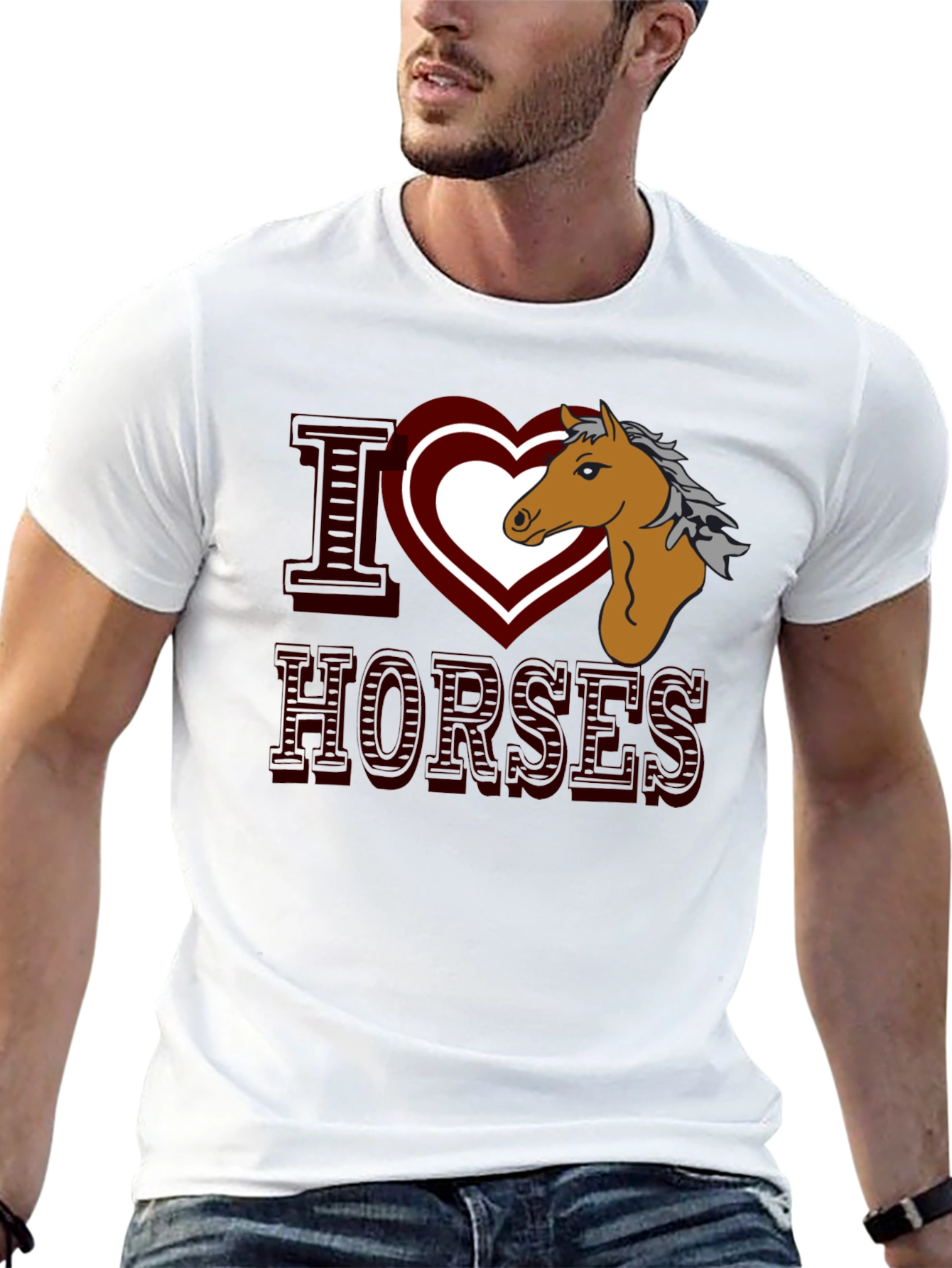I Heart Horses Graphic T-Shirt