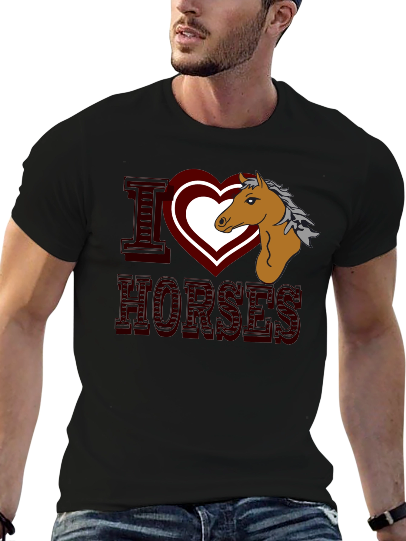 I Heart Horses Graphic T-Shirt