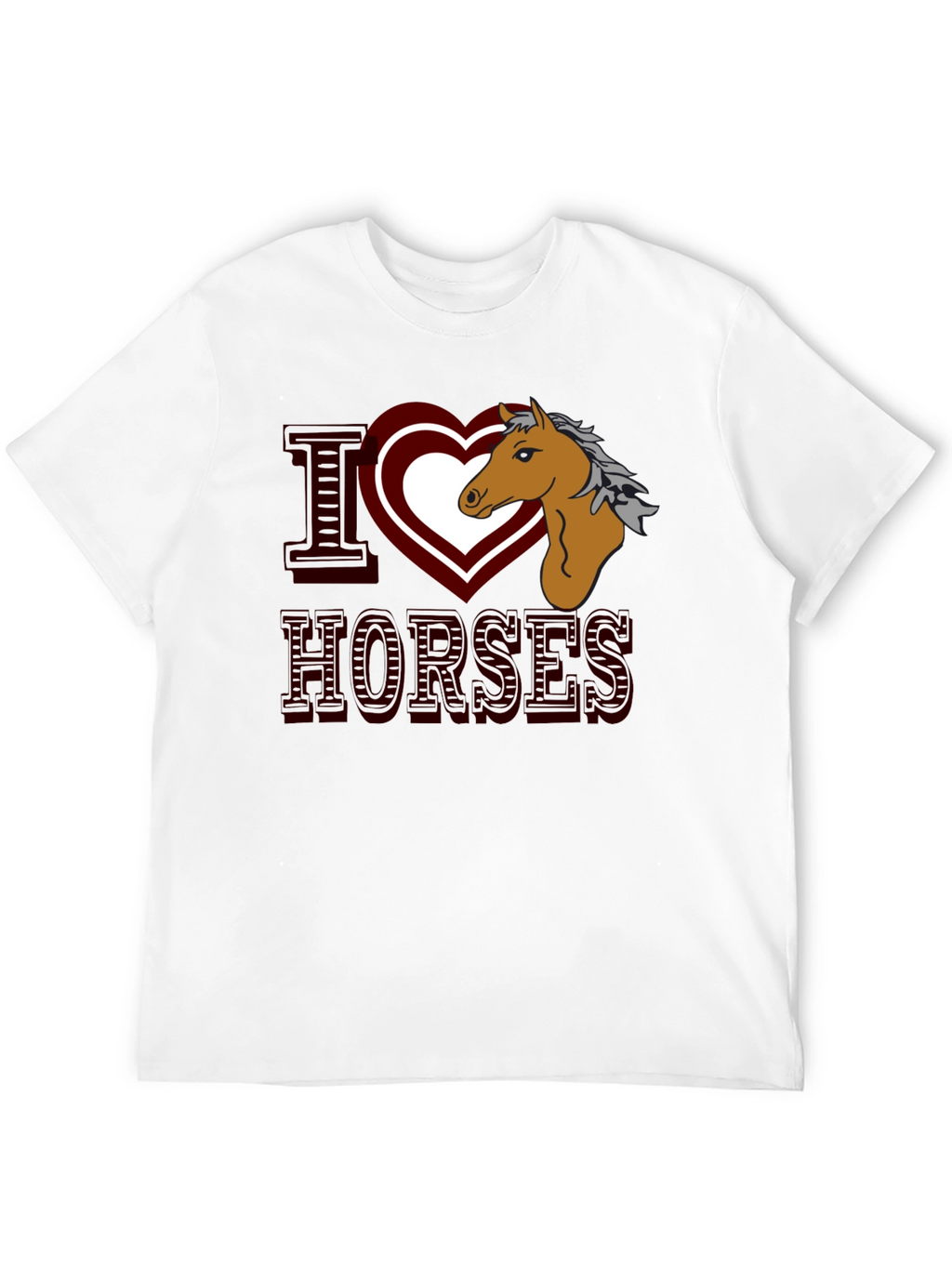 I Heart Horses Graphic T-Shirt