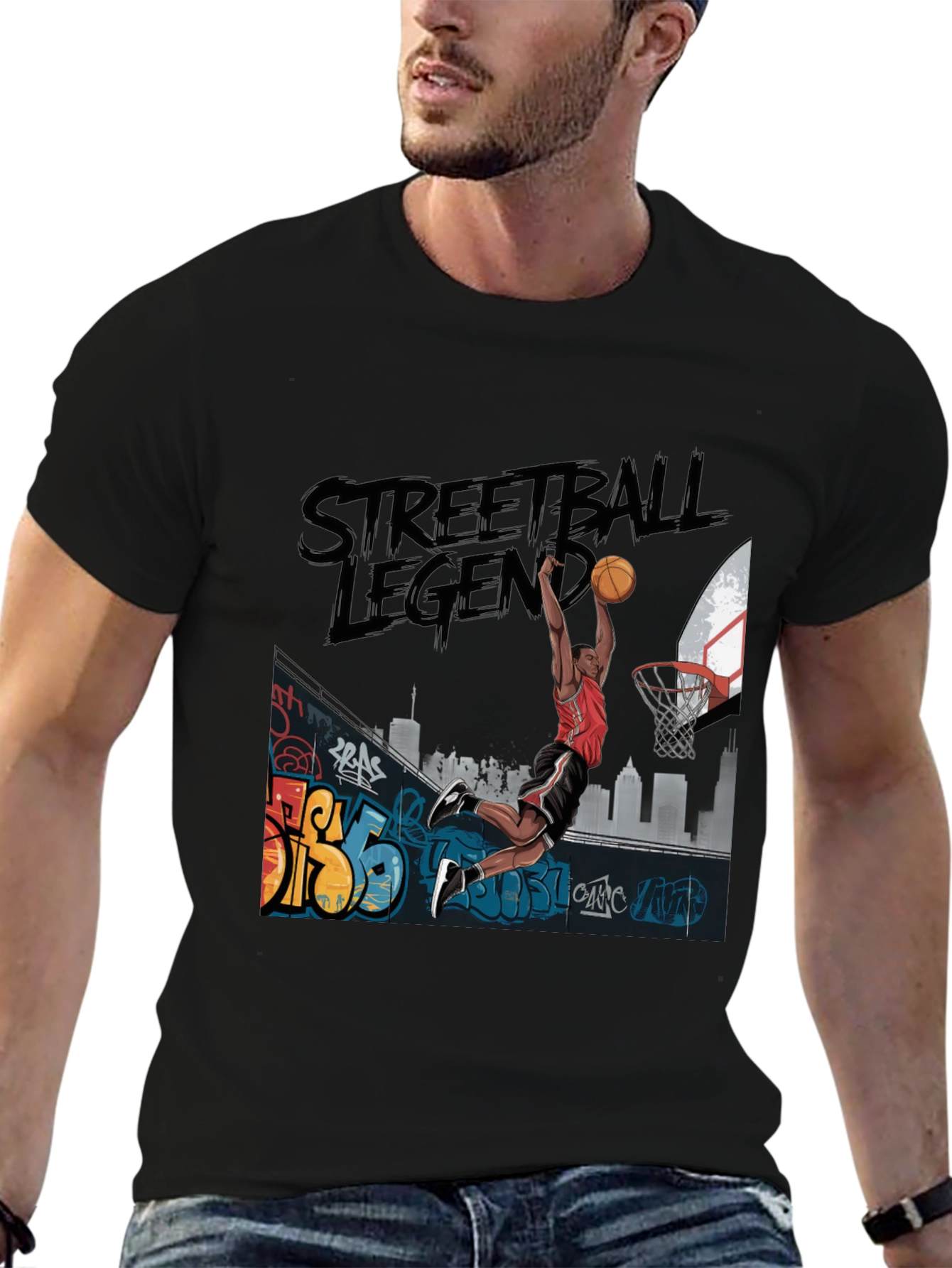 Streetball Legend Graphic T-Shirt