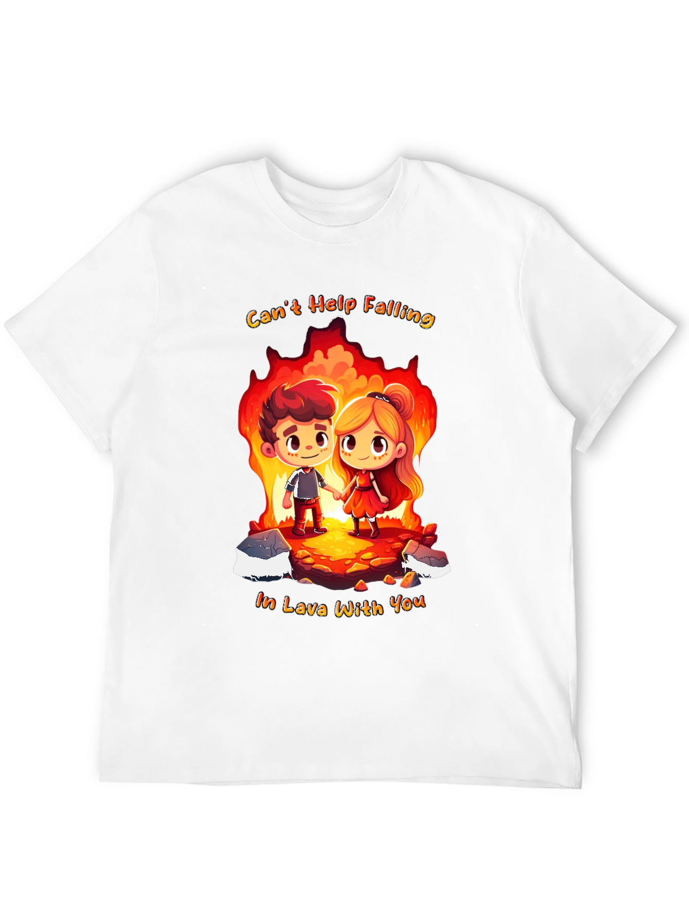 Romantic Lava Couple Graphic Tee