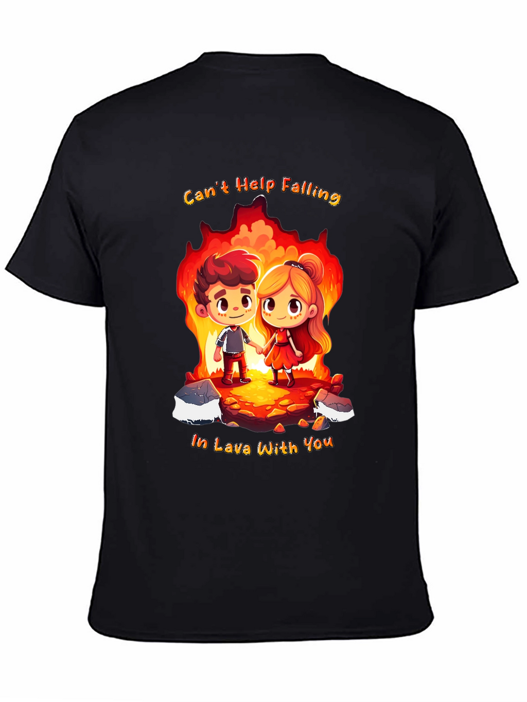 Romantic Lava Couple Graphic Tee