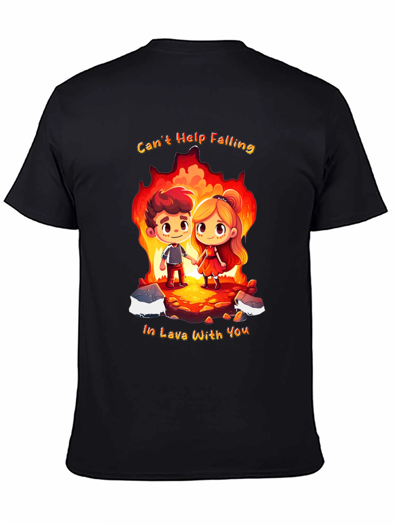 Romantic Lava Couple Graphic Tee