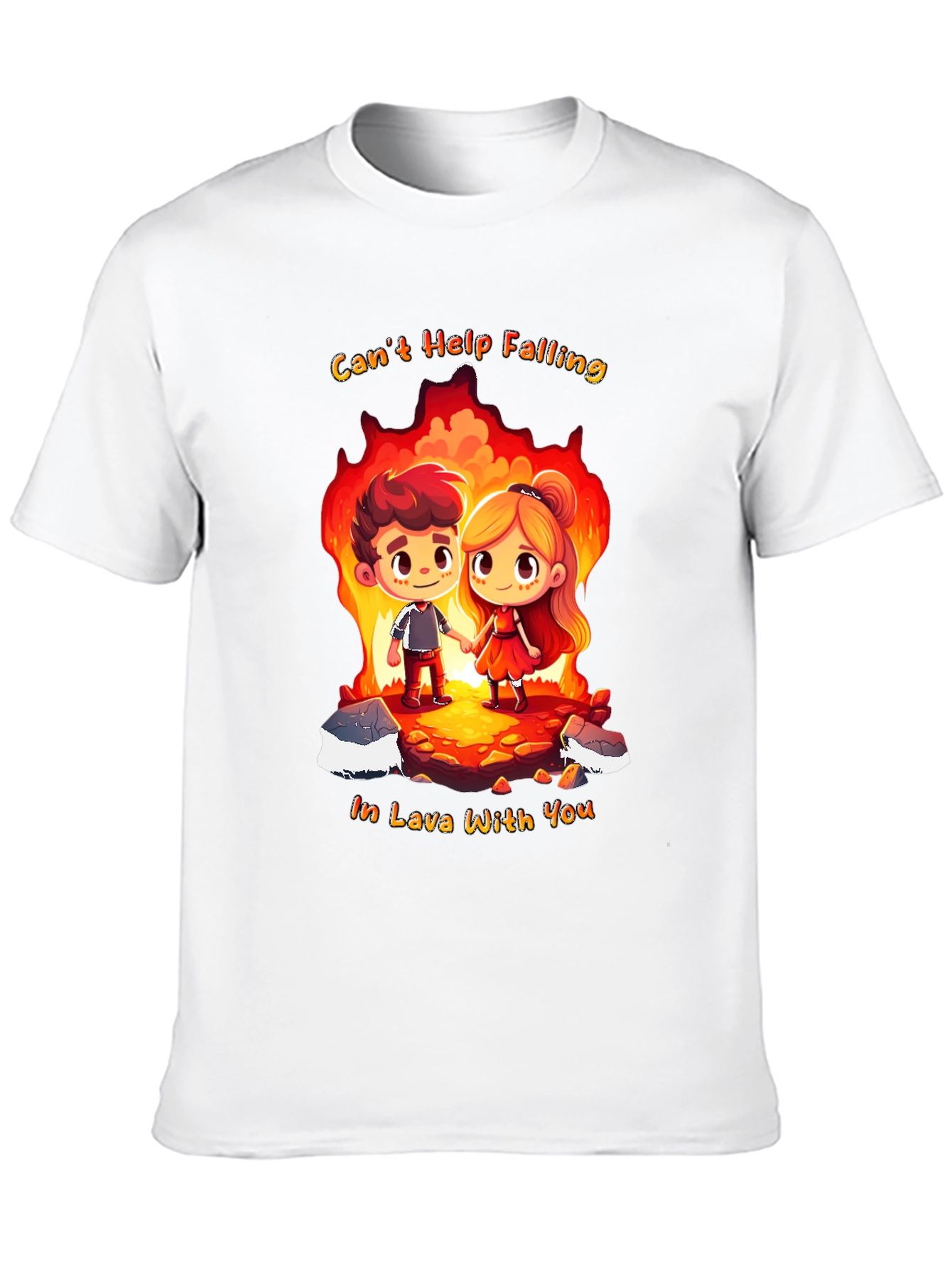 Romantic Lava Couple Graphic Tee