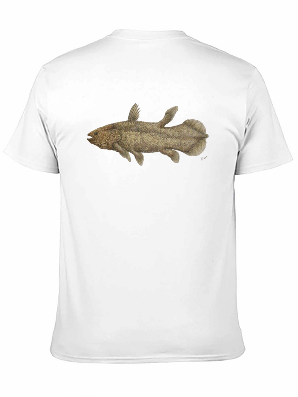 Coelacanth T-Shirt - Black Fish Tee