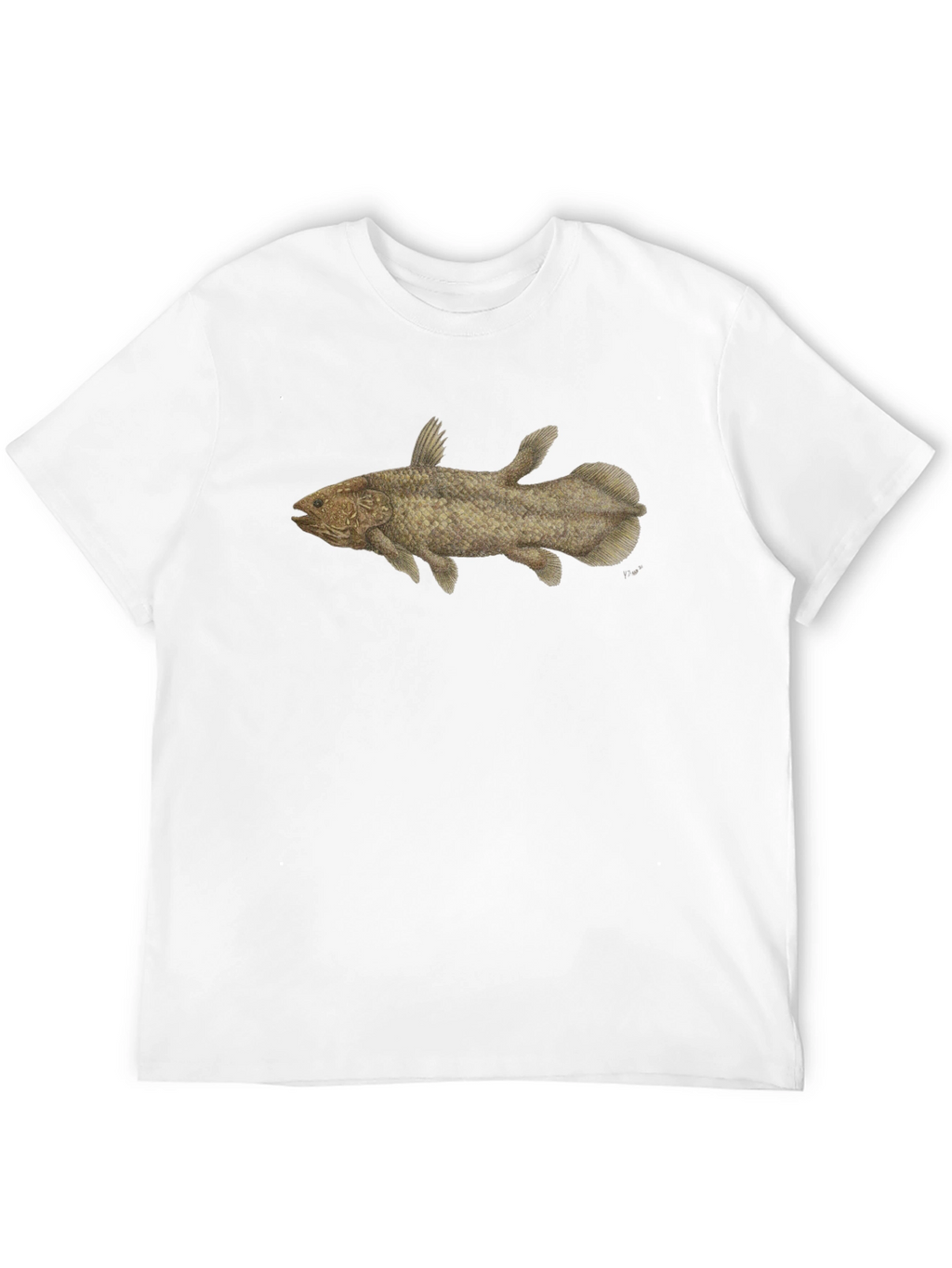 Coelacanth T-Shirt - Black Fish Tee
