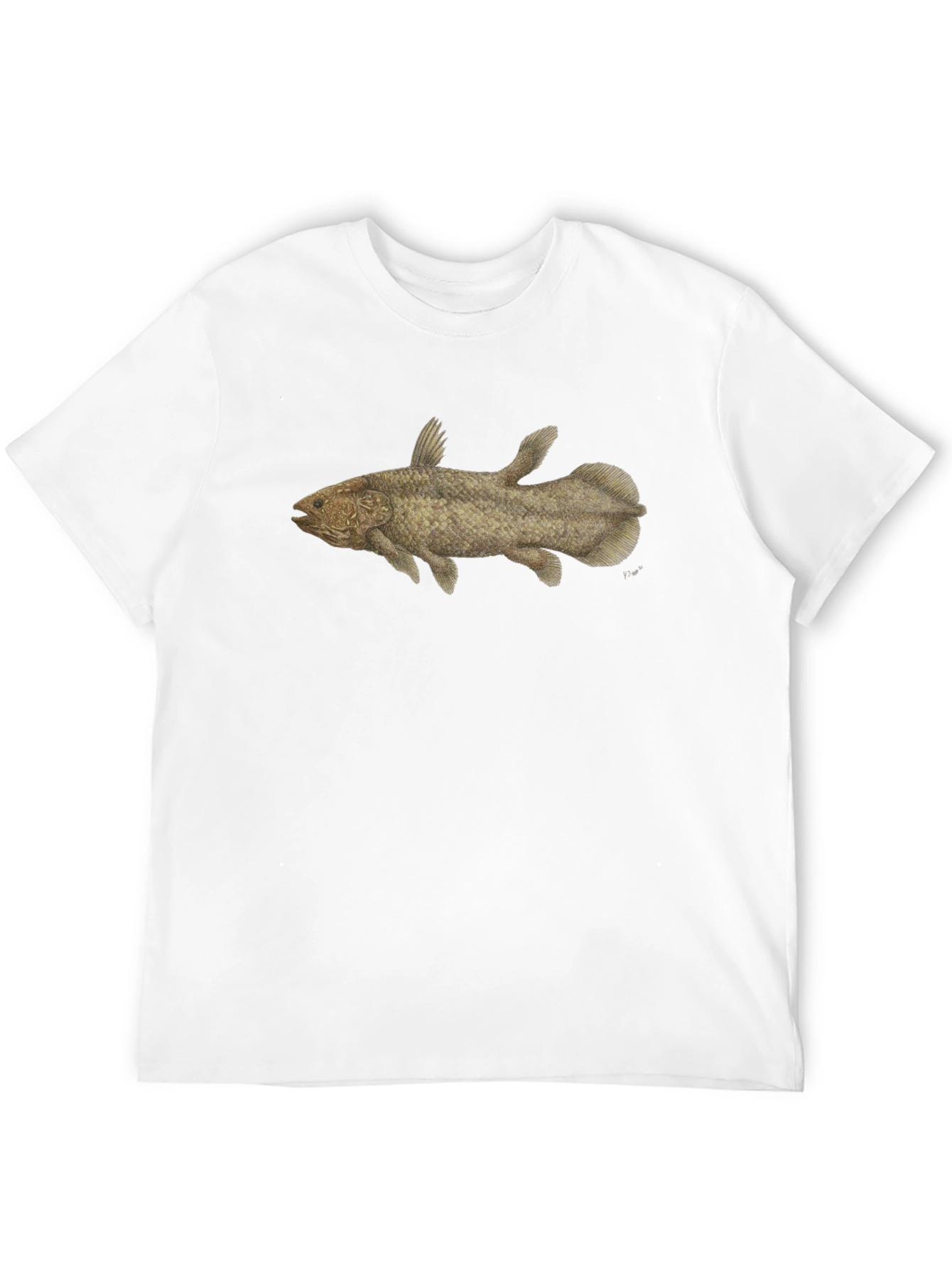 Coelacanth T-Shirt - Black Fish Tee