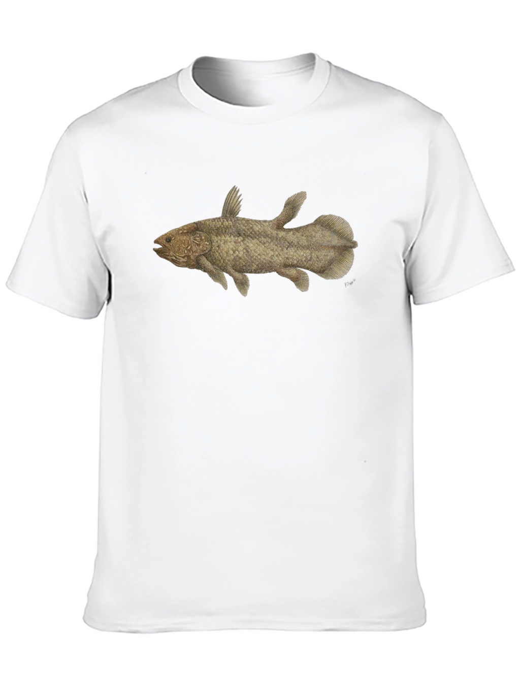 Coelacanth T-Shirt - Black Fish Tee
