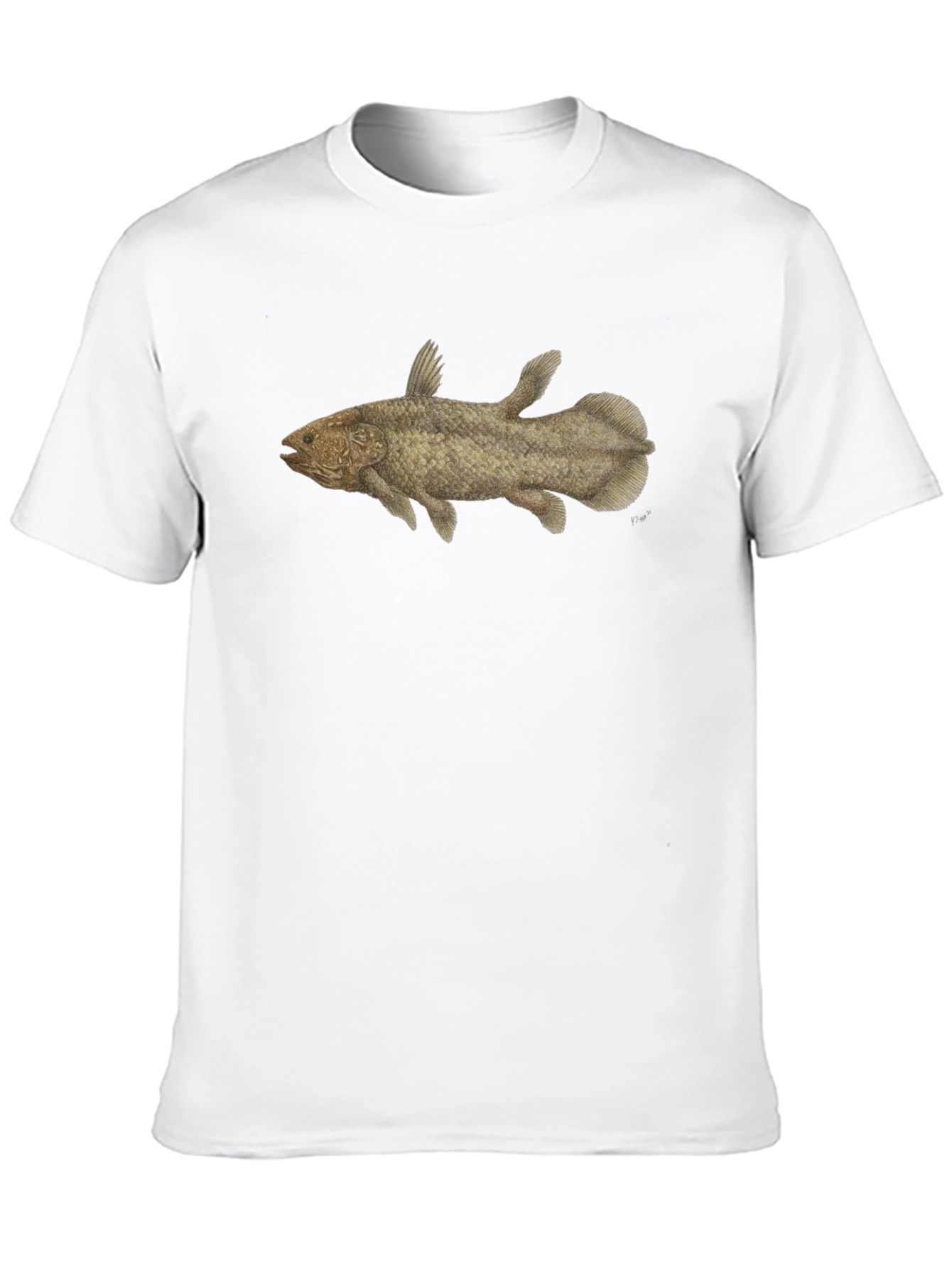 Coelacanth T-Shirt - Black Fish Tee