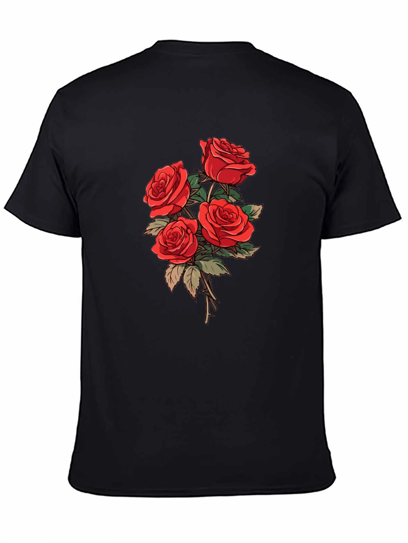 Black Rose Bouquet Graphic Tee
