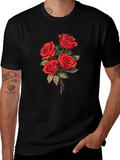 Black Rose Bouquet Graphic Tee