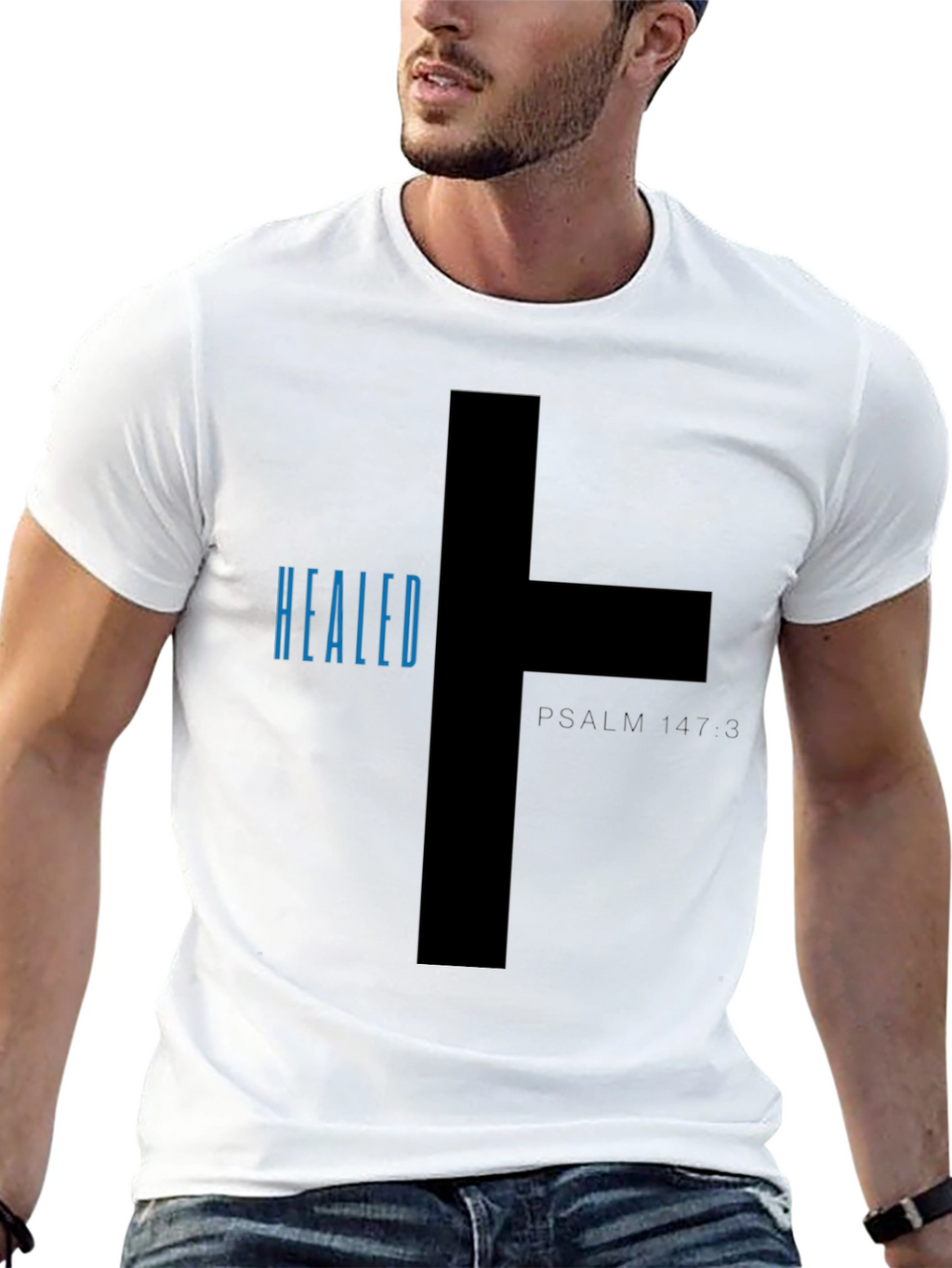 Healed Psalm 147:3 Graphic Tee - Christian T-Shirt