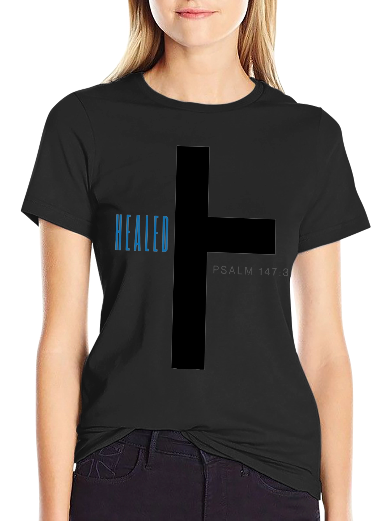 Healed Psalm 147:3 Graphic Tee - Christian T-Shirt