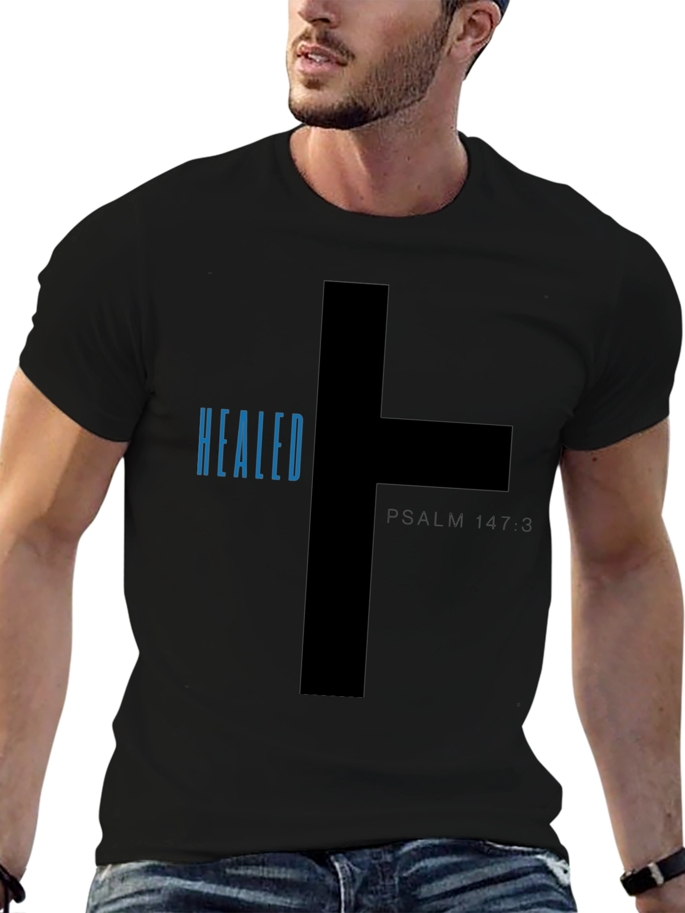 Healed Psalm 147:3 Graphic Tee - Christian T-Shirt