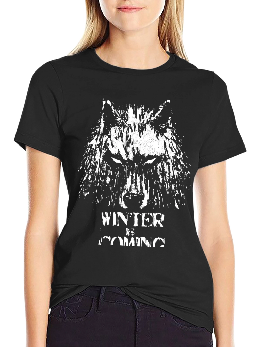 Winter is Coming Wolf Graphic Tee