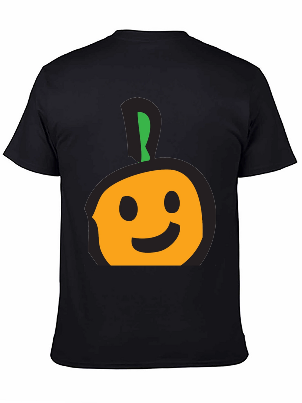 Whimsical Fruit Graphic Tee - Casual Black T-Shirt